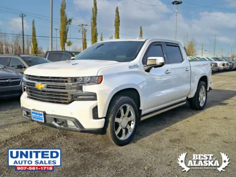 Photos of 2021 Chevrolet Silverado 1500 Crew Cab High Country Pickup 4D 5 3/4 ft for sale in Anchorage, AK at United Auto Sales