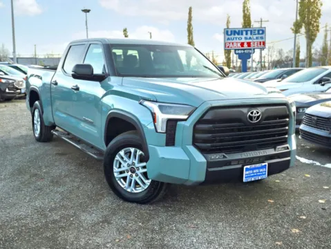Gray 2024 Toyota Tundra CrewMax SR5 Pickup 4D 6 1/2 ft for sale in Anchorage, AK