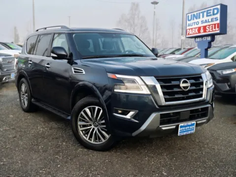 Blue 2022 Nissan Armada SL Sport Utility 4D for sale in Anchorage, AK