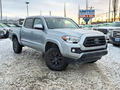 Silver 2023 Toyota Tacoma Double Cab SR5 Pickup 4D 5 ft for sale in Anchorage, AK