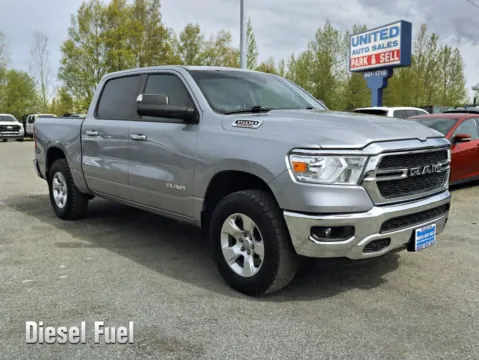 Silver 2020 Ram 1500 Crew Cab Big Horn Pickup 4D 5 1/2 ft for sale in Anchorage, AK