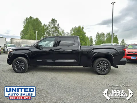 Photos of 2024 Toyota Tundra CrewMax Platinum Pickup 4D 6 1/2 ft for sale in Anchorage, AK at United Auto Sales