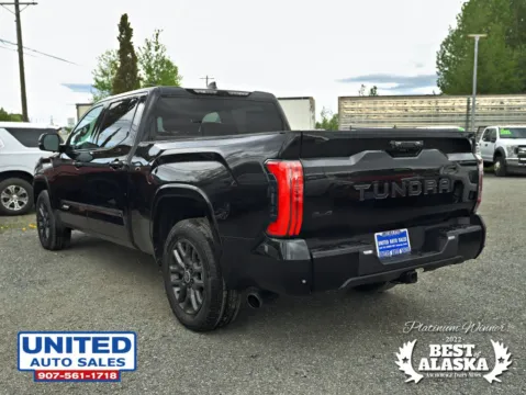 Another view of 2024 Toyota Tundra CrewMax Platinum Pickup 4D 6 1/2 ft for sale in Anchorage, AK at United Auto Sales