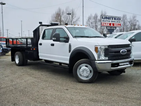 White 2019 Ford F450 Super Duty Crew Cab & Chassis XL Cab & Chassis 4D for sale in Anchorage, AK