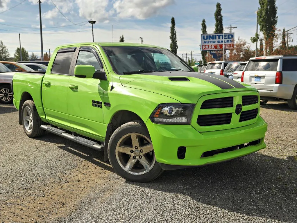 Green 2017 Ram 1500 Crew Cab Sport Pickup 4D 5 1/2 ft for sale in Anchorage, AK