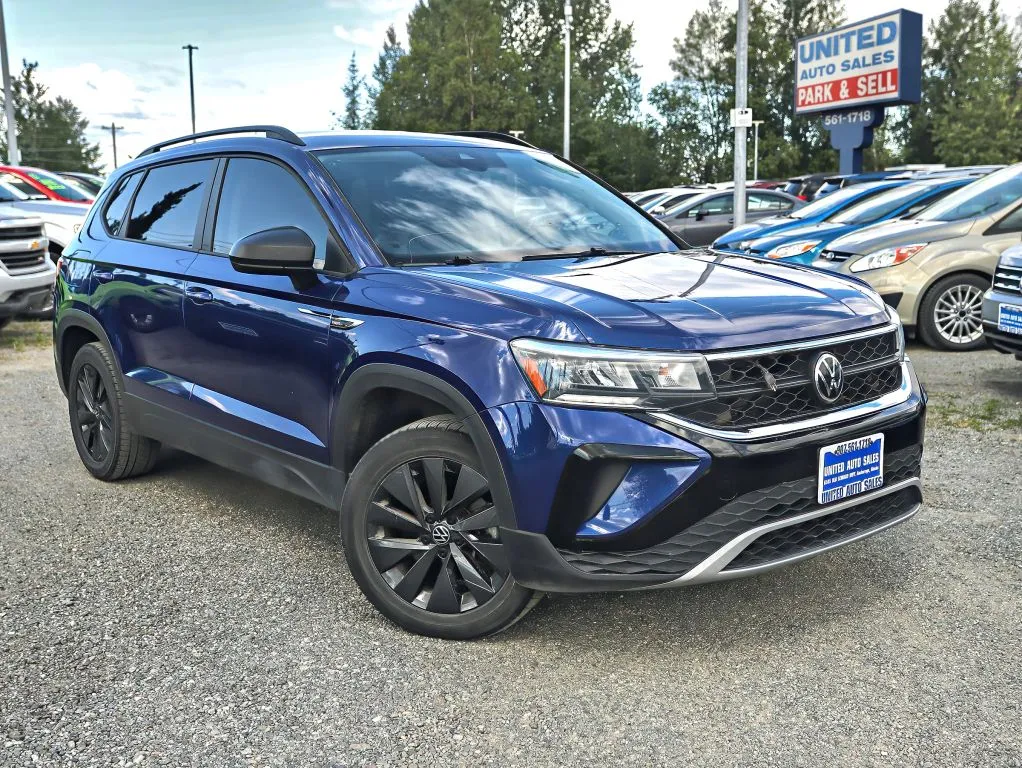 Blue 2022 Volkswagen Taos S 4MOTION Sport Utility 4D for sale in Anchorage, AK