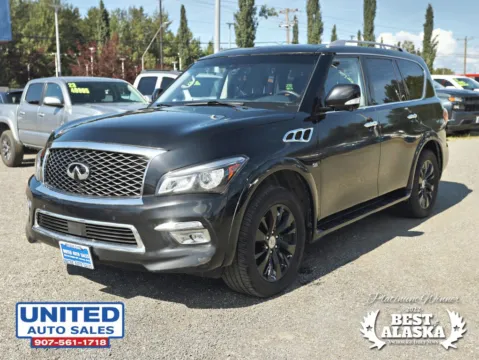 Another view of 2016 INFINITI QX80 Sport Utility 4D for sale in Anchorage, AK at United Auto Sales