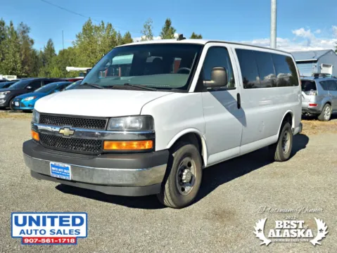 Photos of 2018 Chevrolet Express 2500 Passenger LT Van 3D for sale in Anchorage, AK at United Auto Sales