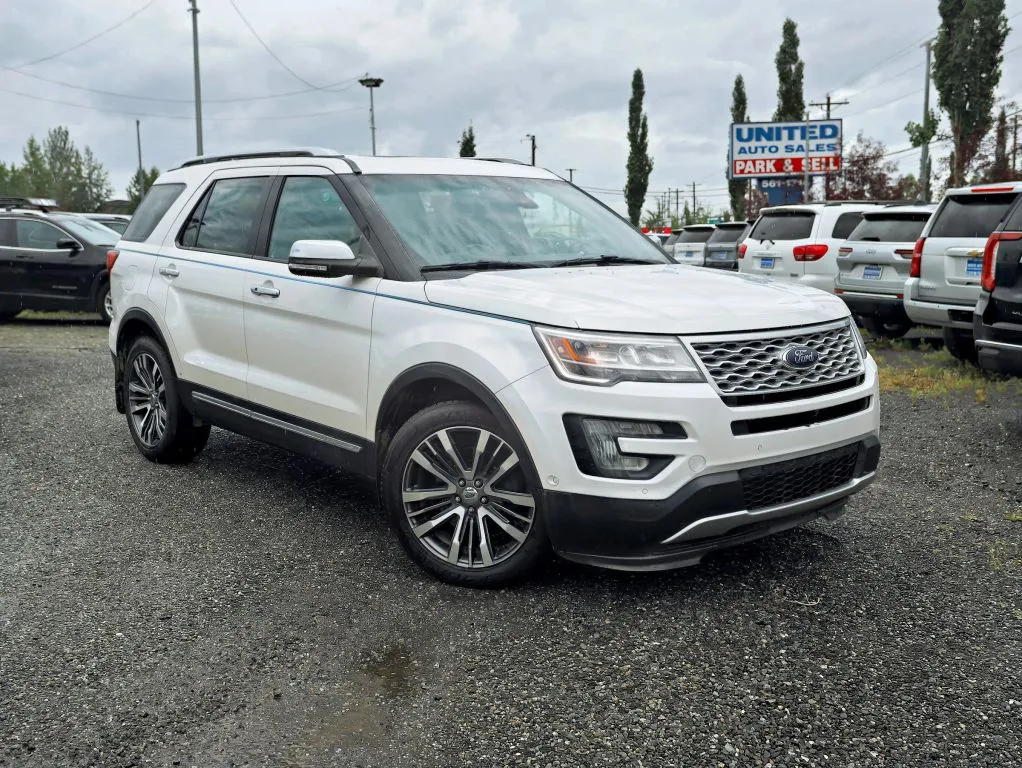 White 2016 Ford Explorer Platinum Sport Utility 4D for sale in Anchorage, AK