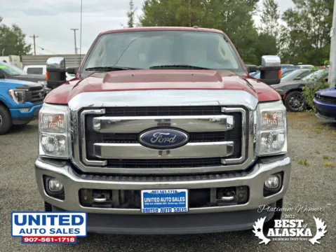 Photos of 2016 Ford F350 Super Duty Crew Cab Lariat Pickup 4D 8 ft for sale in Anchorage, AK at United Auto Sales