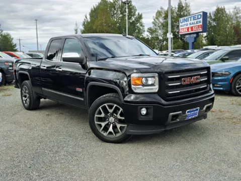 Black 2014 GMC Sierra 1500 Double Cab SLT Pickup 4D 6 1/2 ft for sale in Anchorage, AK