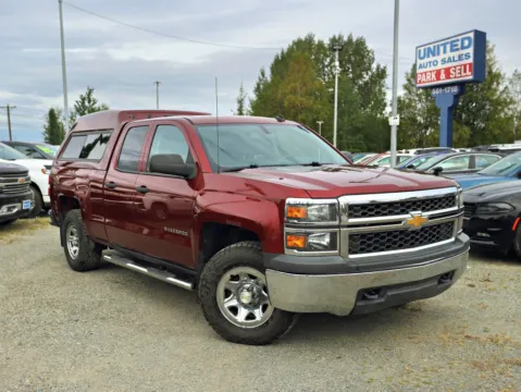 Red 2014 Chevrolet Silverado 1500 Double Cab Work Truck Pickup 4D 6 1/2 ft for sale in Anchorage, AK