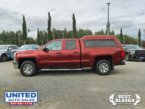 Another view of 2014 Chevrolet Silverado 1500 Double Cab Work Truck Pickup 4D 6 1/2 ft for sale in Anchorage, AK at United Auto Sales
