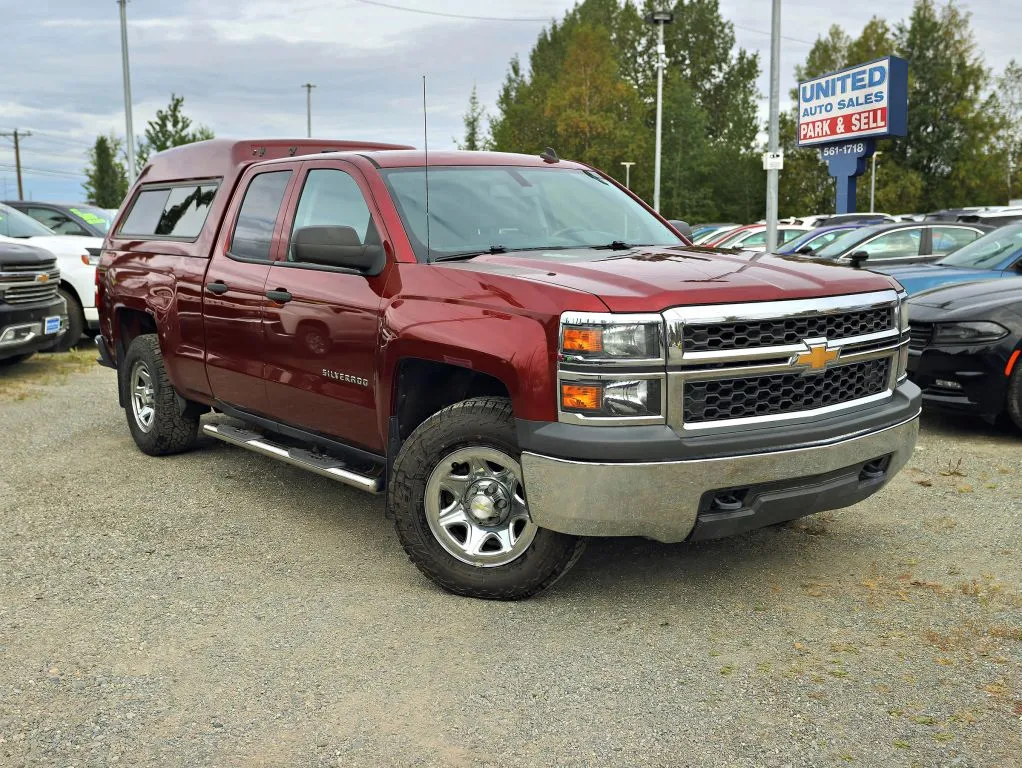 Red 2014 Chevrolet Silverado 1500 Double Cab Work Truck Pickup 4D 6 1/2 ft for sale in Anchorage, AK