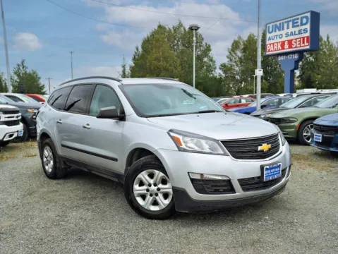 Silver 2016 Chevrolet Traverse LS Sport Utility 4D for sale in Anchorage, AK