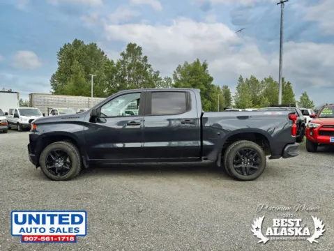 Photos of 2022 Chevrolet Silverado 1500 Limited Crew Cab Custom Pickup 4D 5 3/4 ft for sale in Anchorage, AK at United Auto Sales