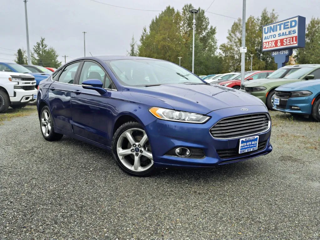 Blue 2016 Ford Fusion SE Sedan 4D for sale in Anchorage, AK