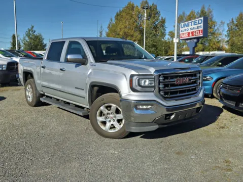 Silver 2016 GMC Sierra 1500 Crew Cab SLT Pickup 4D 6 1/2 ft for sale in Anchorage, AK