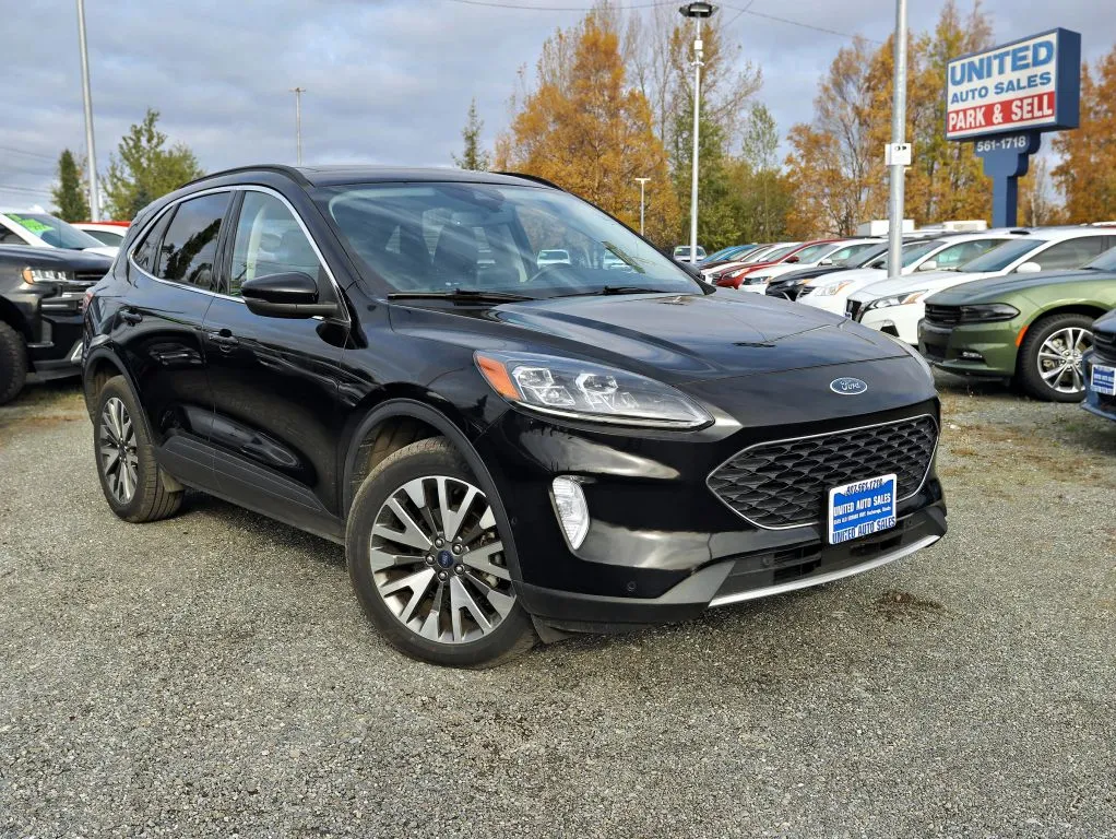 Black 2020 Ford Escape Titanium Sport Utility 4D for sale in Anchorage, AK