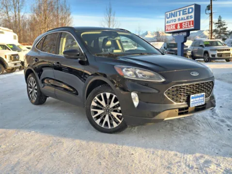 Black 2020 Ford Escape Titanium Sport Utility 4D for sale in Anchorage, AK