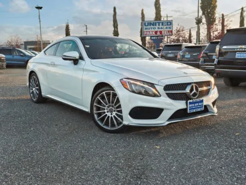 White 2017 Mercedes-Benz C-Class C 300 4MATIC Coupe 2D for sale in Anchorage, AK