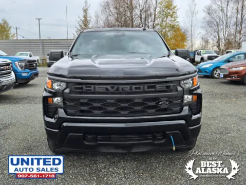 Photos of 2024 Chevrolet Silverado 1500 Crew Cab Custom Pickup 4D 5 3/4 ft for sale in Anchorage, AK at United Auto Sales
