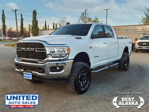 Another view of 2021 Ram 2500 Crew Cab Big Horn Pickup 4D 6 1/3 ft for sale in Anchorage, AK at United Auto Sales