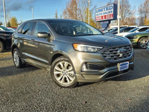 Gray 2019 Ford Edge Titanium Sport Utility 4D for sale in Anchorage, AK