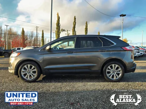 Another view of 2019 Ford Edge Titanium Sport Utility 4D for sale in Anchorage, AK at United Auto Sales