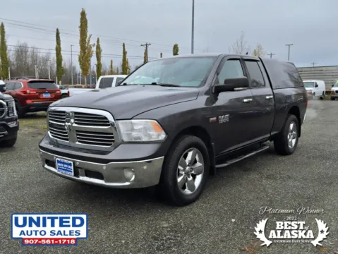 Another view of 2016 Ram 1500 Quad Cab Big Horn Pickup 4D 6 1/3 ft for sale in Anchorage, AK at United Auto Sales