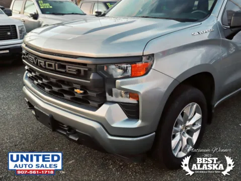 More photos of 2024 Chevrolet Silverado 1500 Crew Cab Custom Pickup 4D 5 3/4 ft at United Auto Sales, AK