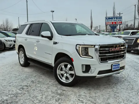White 2021 GMC Yukon SLT Sport Utility 4D for sale in Anchorage, AK