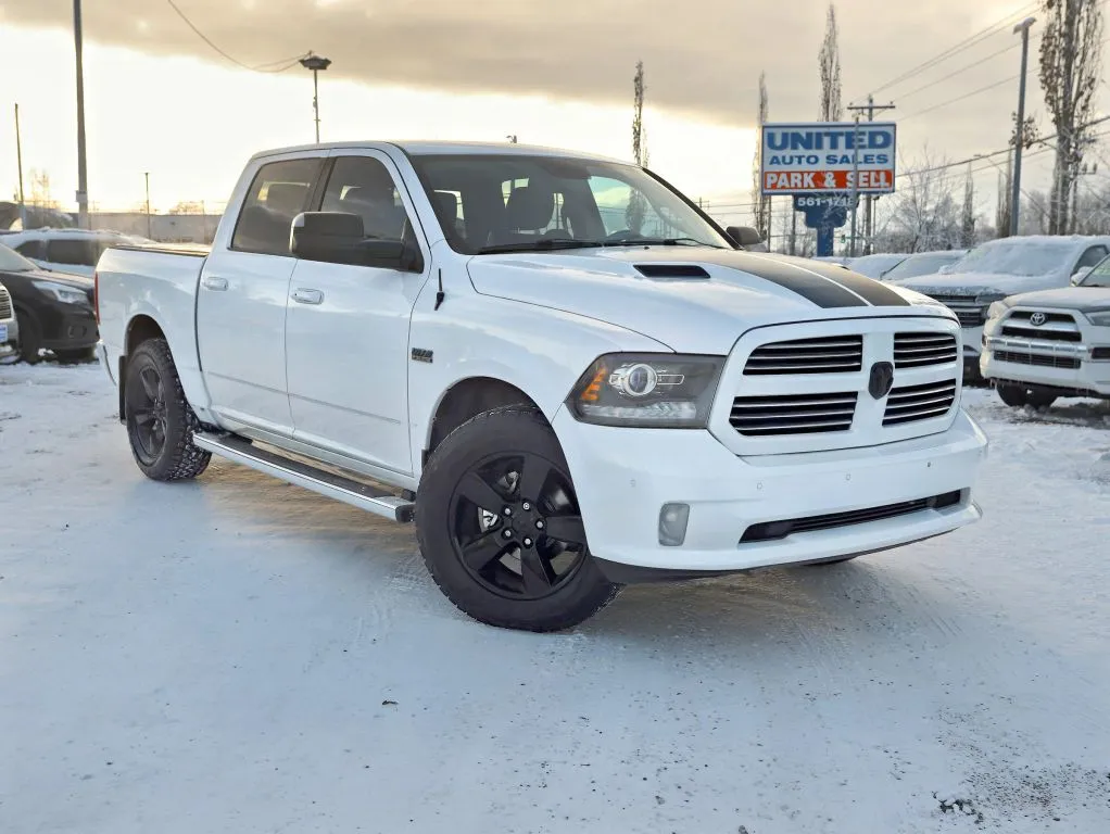 White 2014 Ram 1500 Crew Cab Sport Pickup 4D 5 1/2 ft for sale in Anchorage, AK