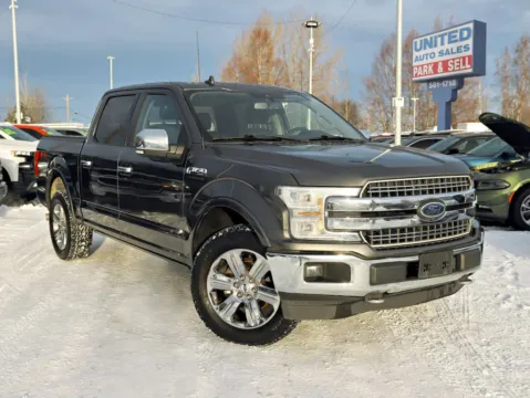 Gray 2018 Ford F-150 SuperCrew Cab Lariat Pickup 4D 5 1/2 ft for sale in Anchorage, AK