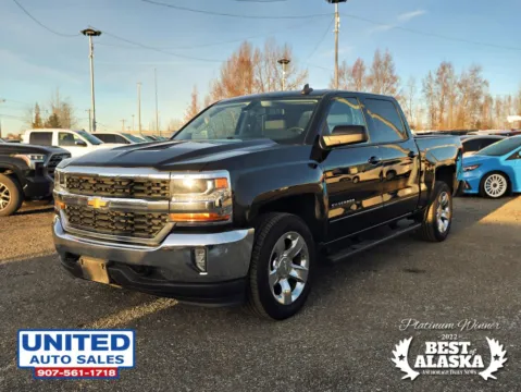 Photos of 2017 Chevrolet Silverado 1500 Crew Cab LT Pickup 4D 5 3/4 ft for sale in Anchorage, AK at United Auto Sales