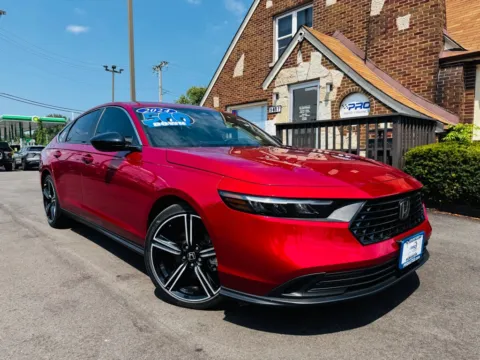 Red 2024 HONDA ACCORD HYBRID SPORT for sale in Highland, IN