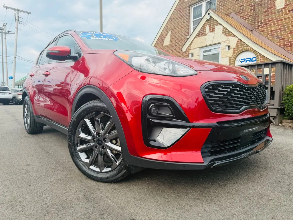 Red 2021 KIA SPORTAGE S for sale in Highland, IN
