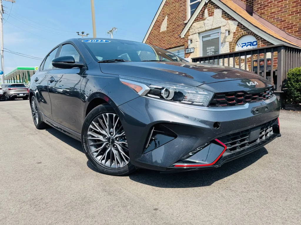Gray 2023 KIA FORTE GT-LINE for sale in Highland, IN
