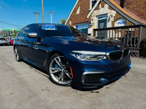 Blue 2018 BMW 5 SERIES M550I XDRIVE for sale in Highland, IN