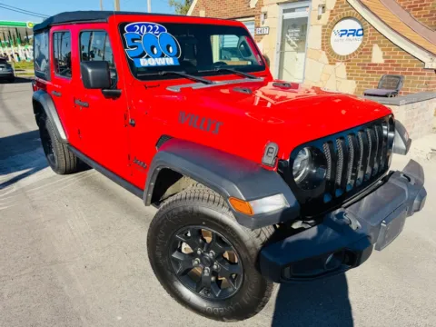 Photos of 2022 JEEP WRANGLER UNLIMI SPORT for sale in Highland, IN at Pro Auto Finance Highland