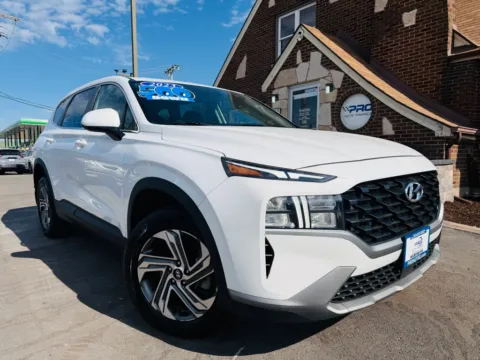 White 2023 HYUNDAI SANTA FE SE for sale in Highland, IN