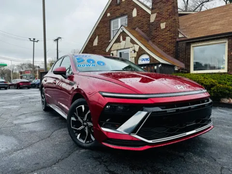 Red 2024 HYUNDAI SONATA SEL for sale in Highland, IN