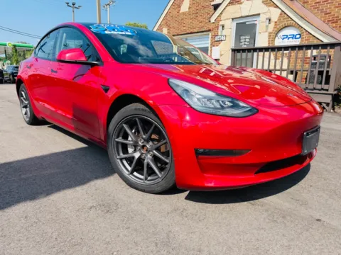 Red 2021 TESLA MODEL 3 LONG RANGE for sale in Highland, IN