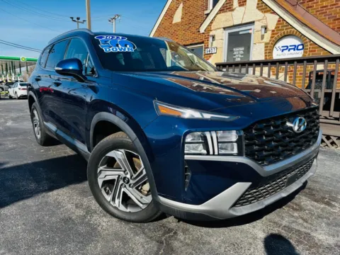 Blue 2023 HYUNDAI SANTA FE SEL for sale in Highland, IN