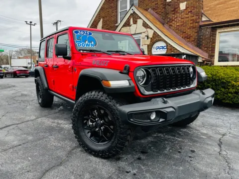 Red 2025 JEEP WRANGLER WILLYS 4XE for sale in Highland, IN
