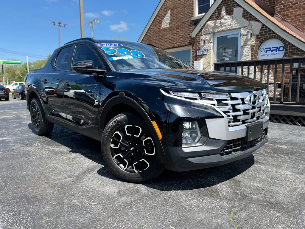 Black 2024 HYUNDAI SANTA CRUZ SEL for sale in Highland, IN