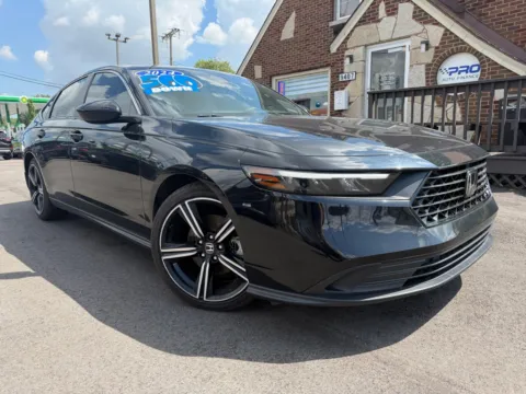 Black 2024 HONDA ACCORD HYBRID SPORT for sale in Highland, IN