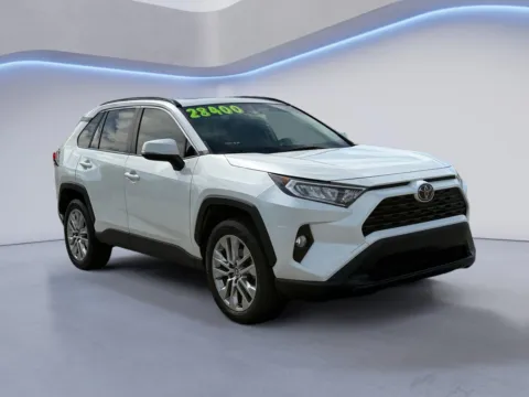 White 2021 Toyota RAV4 XLE Premium for sale in Alcoa, TN