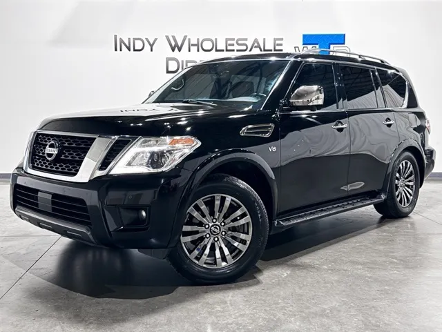 Black 2019 Nissan Armada Platinum for sale in Carmel, IN