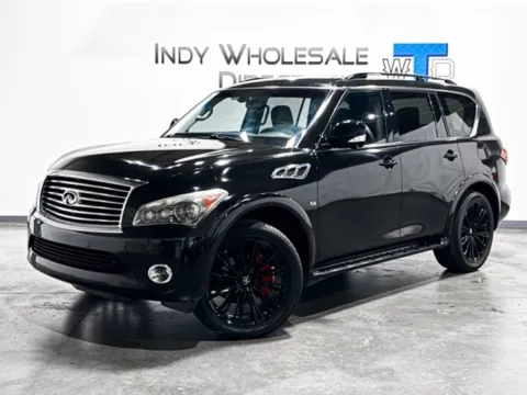 Black 2014 INFINITI QX80 for sale in Carmel, IN